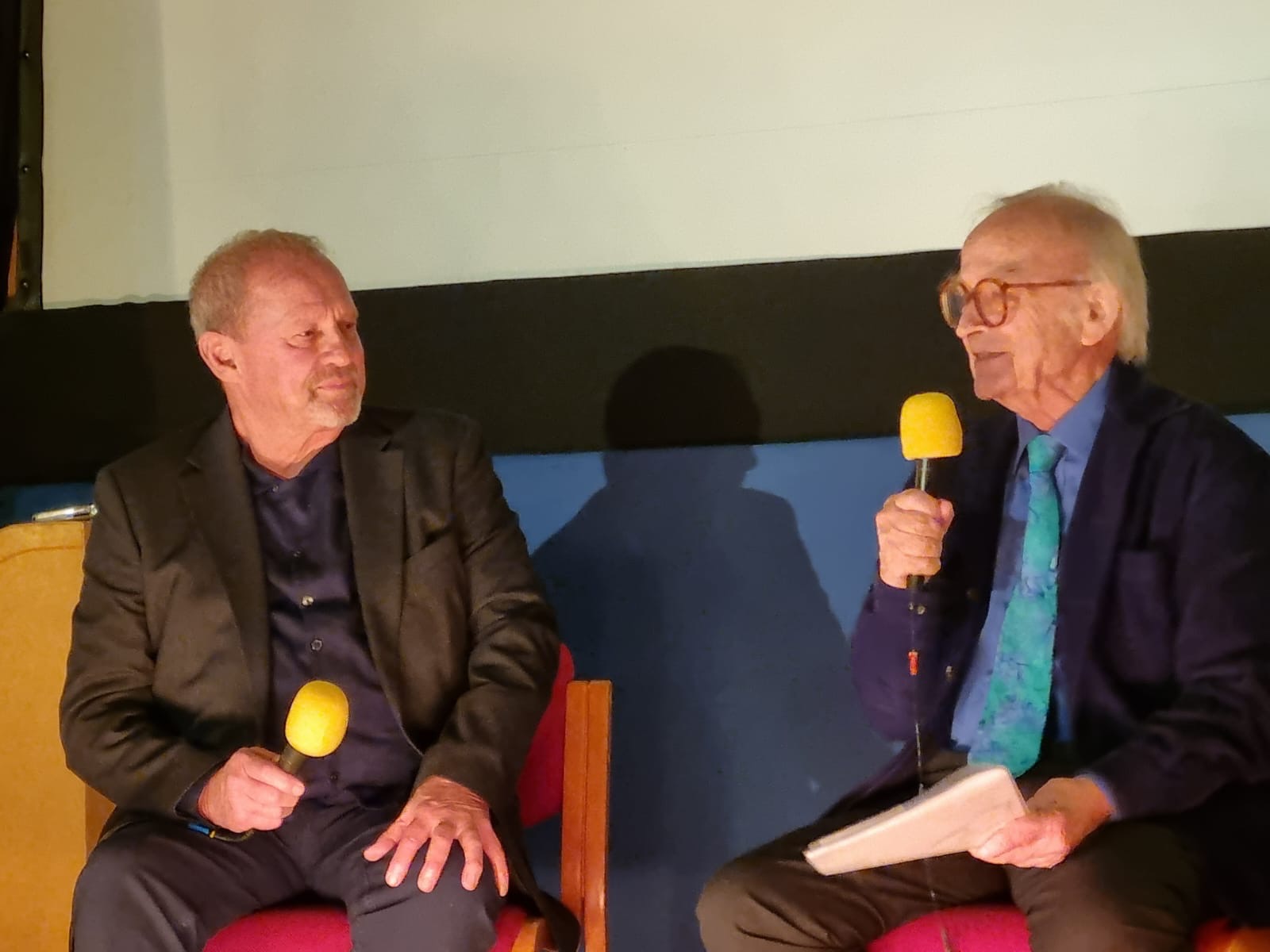 Peter Firth and myself doing the Q&A