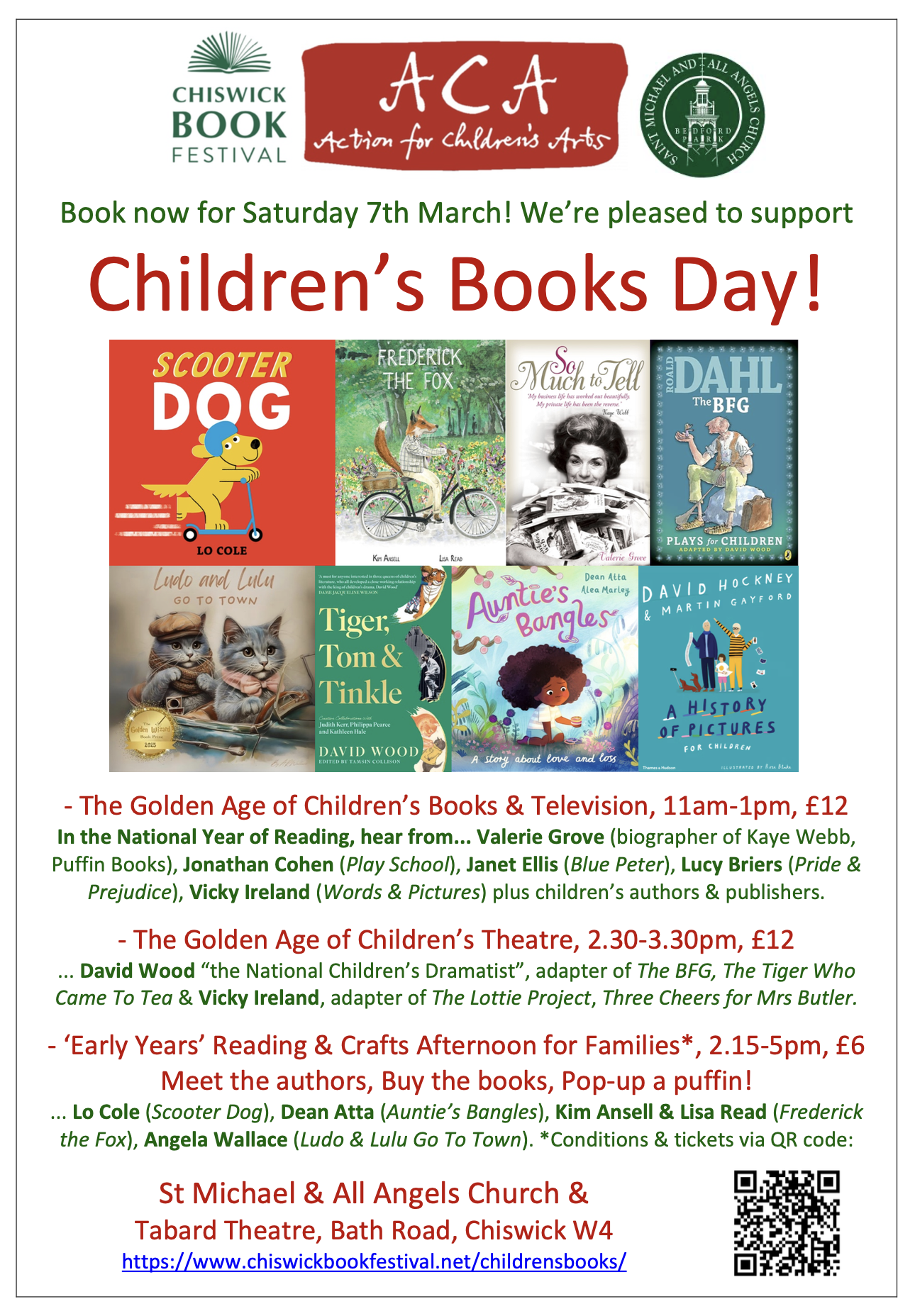 Chiswick Children’s Books Day - Saturday 7 March